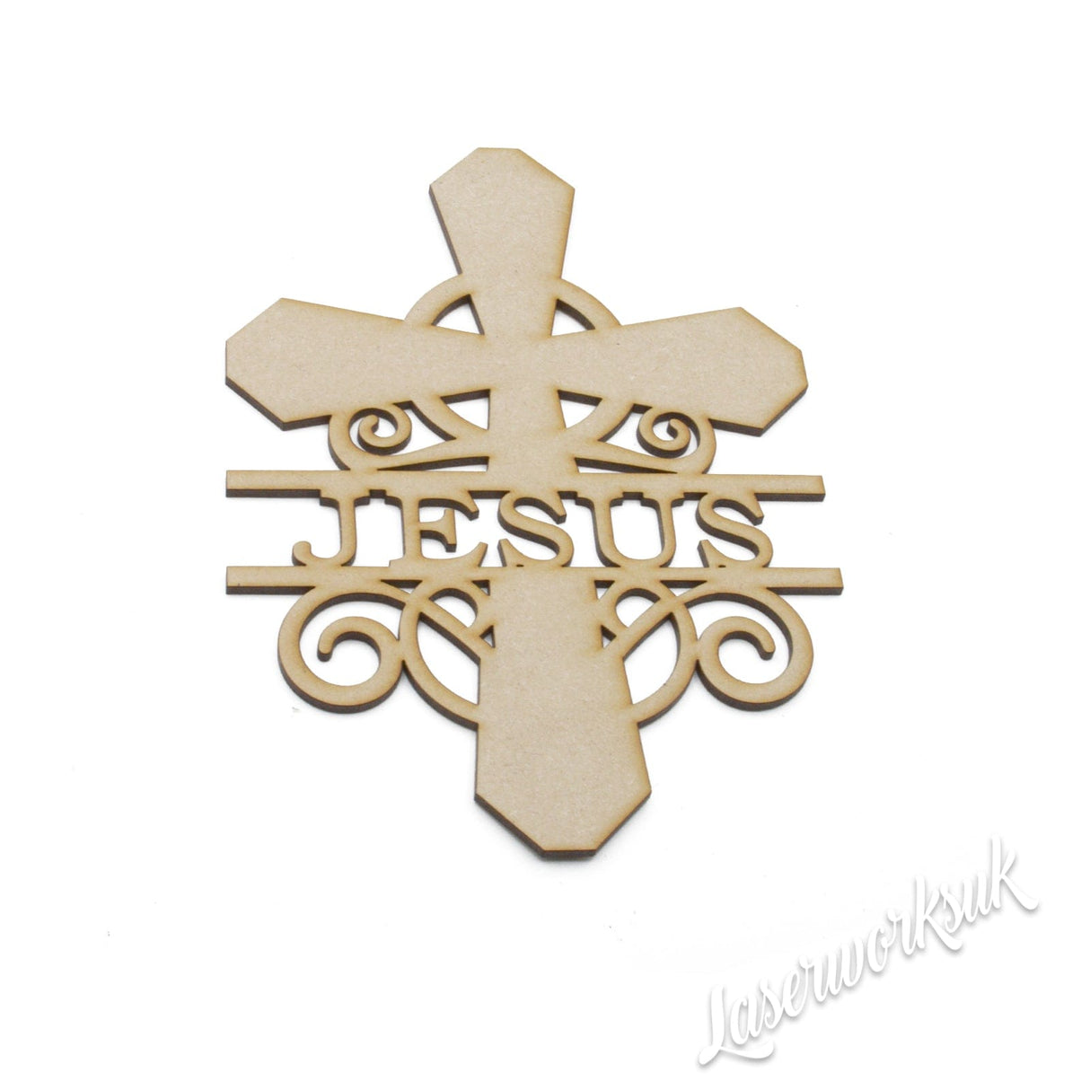 Personalized Wooden Cross Monograms - LaserworksUK