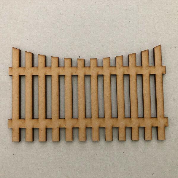 Picket Fence Craft Shape | MDF Wooden Barrier - LaserworksUK