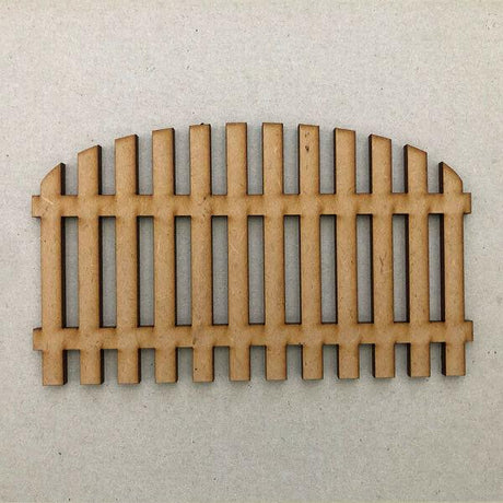 Picket Fence Craft Shape | MDF Wooden Barrier - LaserworksUK