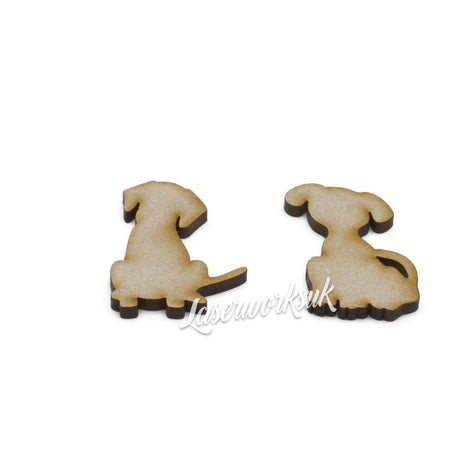 Puppy Dog Cute MDF Wooden Craft Shapes - LaserworksUK