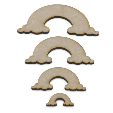 Rainbow with Clouds Craft Shapes - LaserworksUK