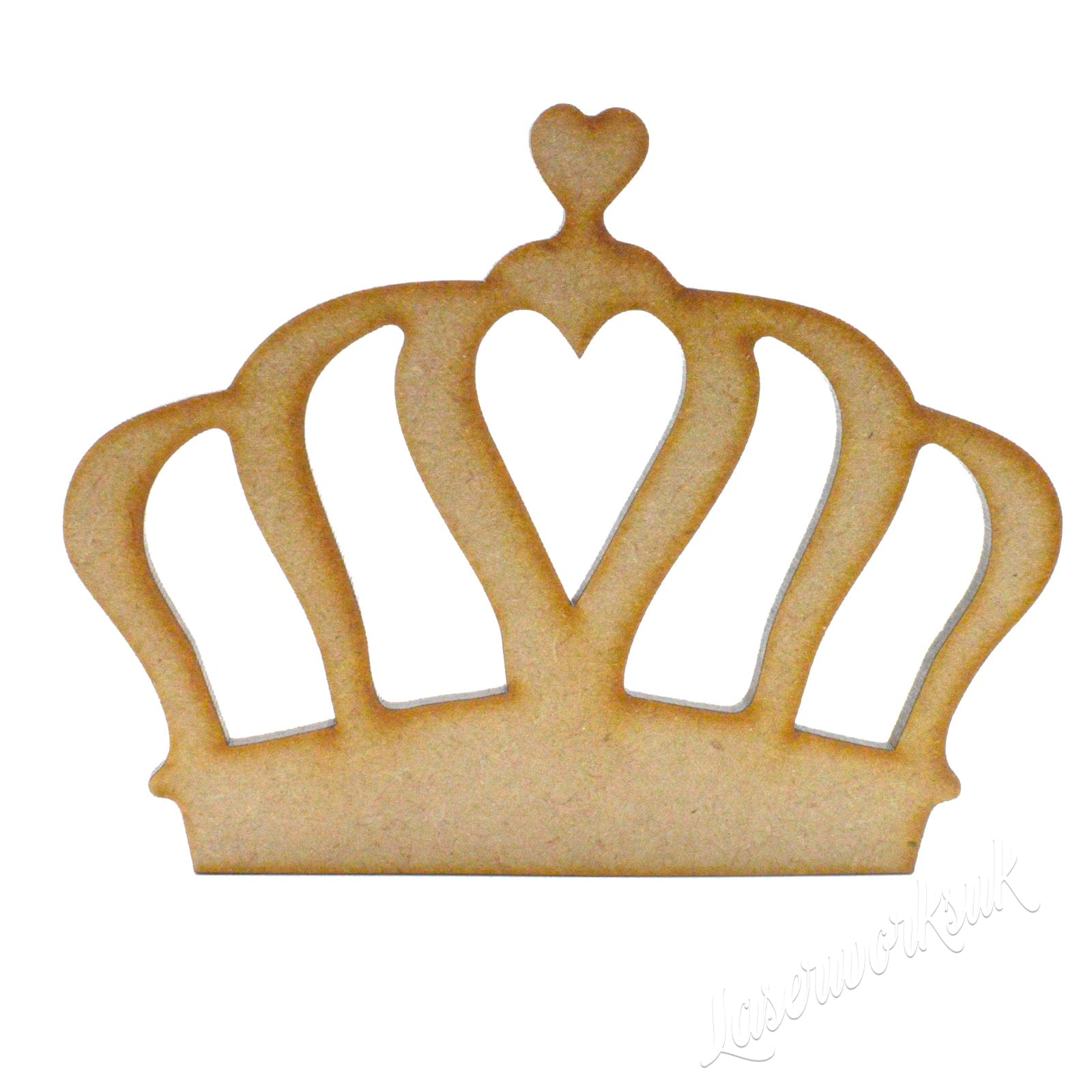 Royal Crown Craft Shapes - Tiara - LaserworksUK