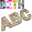 Safari Animal Theme Layered Letters - Full Alphabet Set Available - LaserworksUK