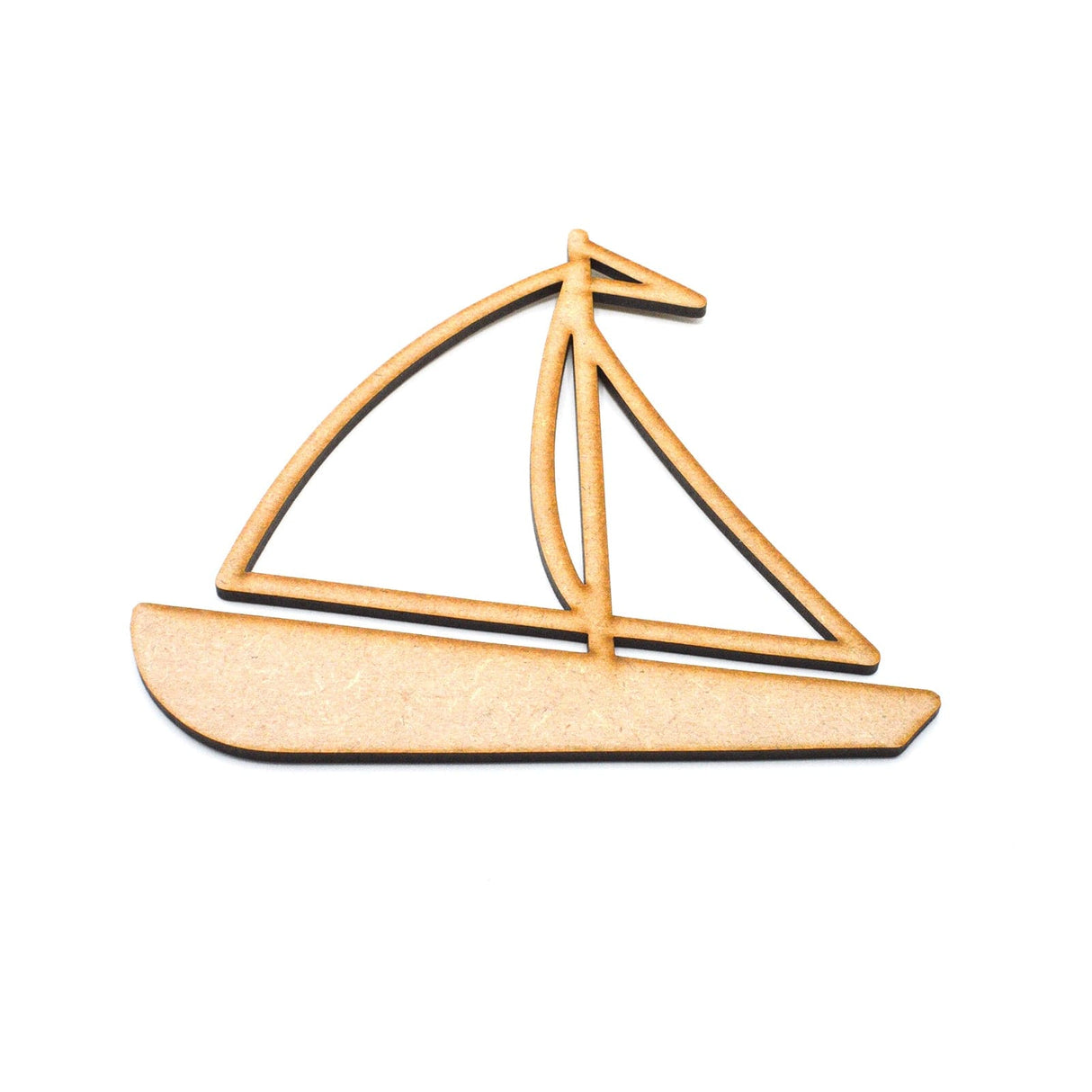 Sailing Boat Craft Shapes - Wooden Outline Yacht Shapes - LaserworksUK