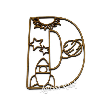 Space Theme Alphabet Letters - Full Set Available - LaserworksUK