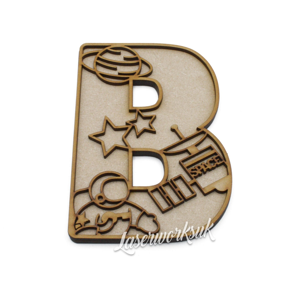 Space Theme Alphabet Letters - Full Set Available - LaserworksUK