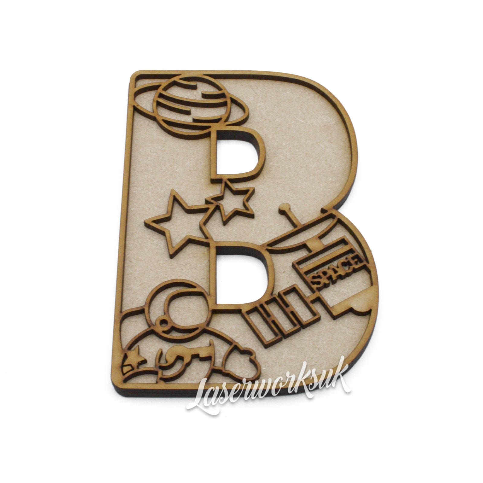 Space Theme Alphabet Letters - Full Set Available - LaserworksUK