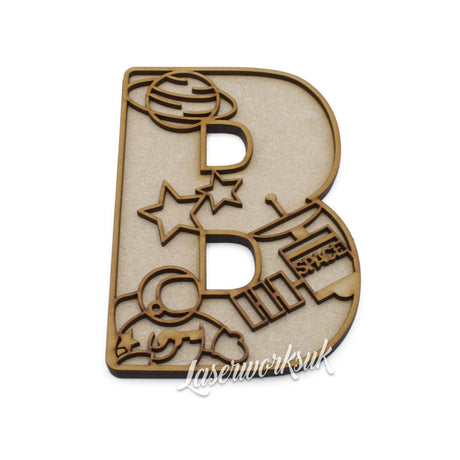 Space Theme Alphabet Letters - Full Set Available - LaserworksUK