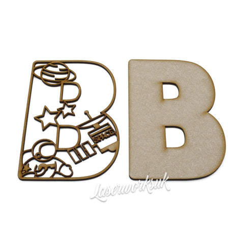 Space Theme Alphabet Letters - Full Set Available - LaserworksUK