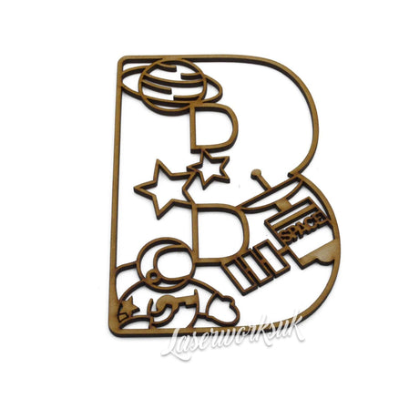 Space Theme Alphabet Letters - Full Set Available - LaserworksUK