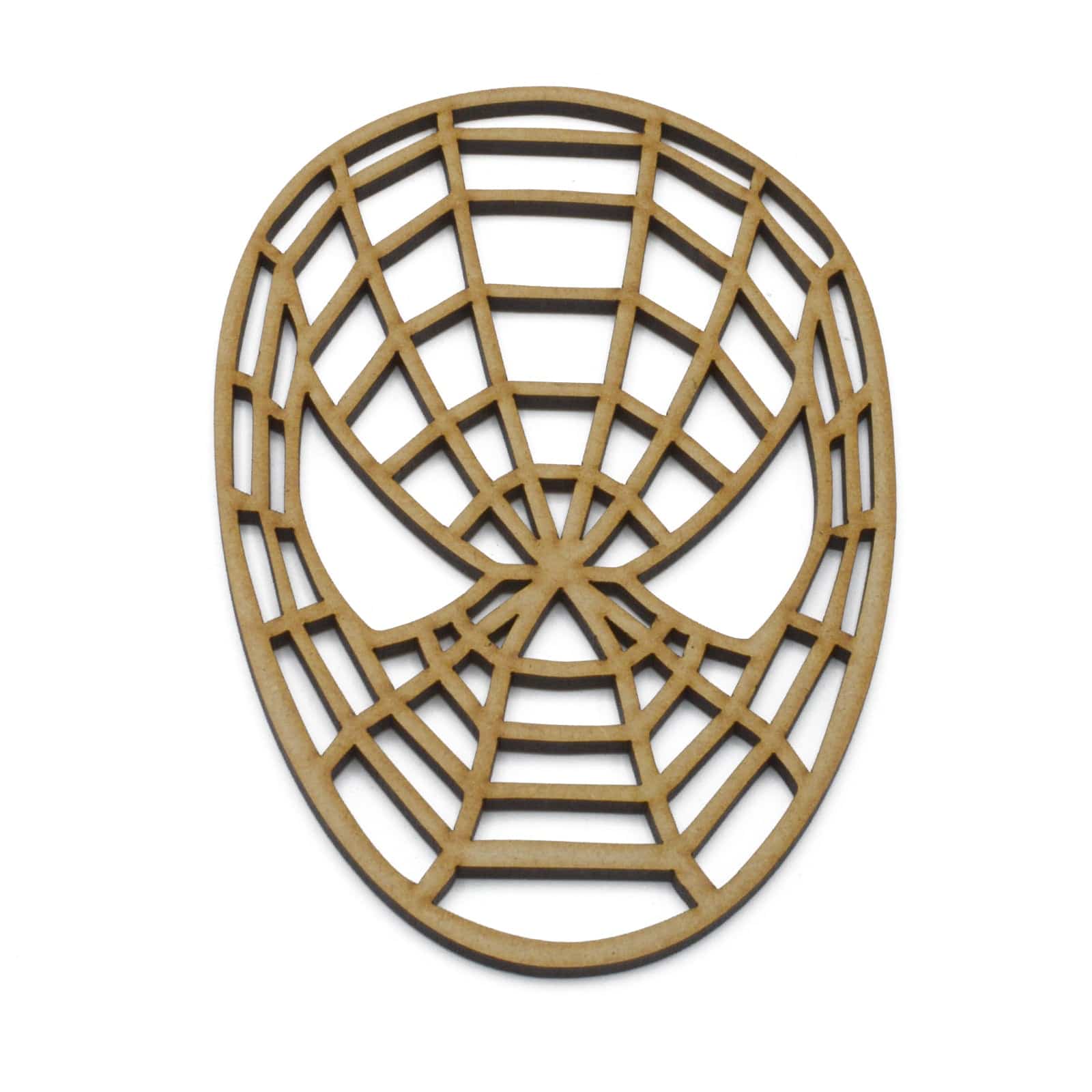 Spiderman Face Shape - Super Hero Wall Art - LaserworksUK