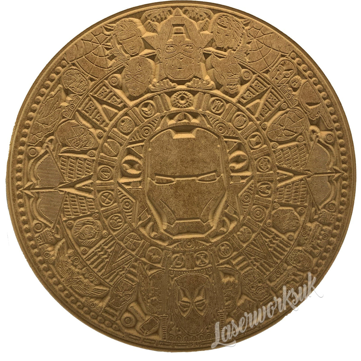 Star Wars Themed Aztec calendar - Wall Panel Décor - Laserworksuk