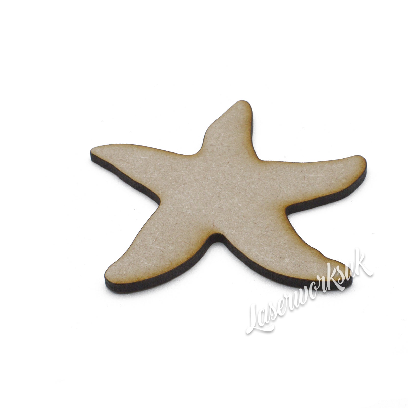 Starfish MDF Craft Shape | Sea Star Aquarium Embellishment - LaserworksUK