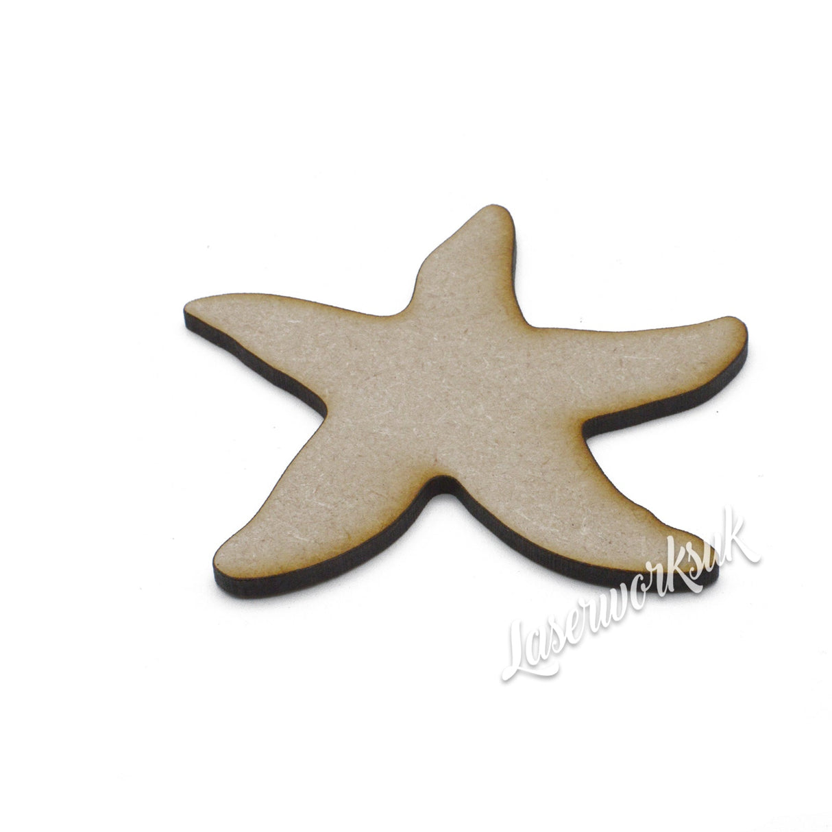 Starfish MDF Craft Shape | Sea Star Aquarium Embellishment - LaserworksUK
