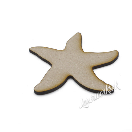 Starfish MDF Craft Shape | Sea Star Aquarium Embellishment - LaserworksUK