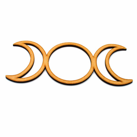 Triple Moon Goddess Symbol | Craft Shapes - LaserworksUK