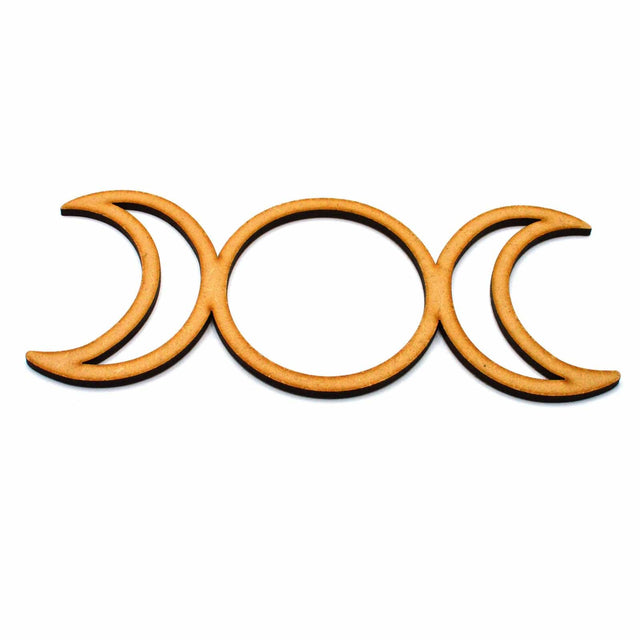 Triple Moon Goddess Symbol | Craft Shapes - LaserworksUK