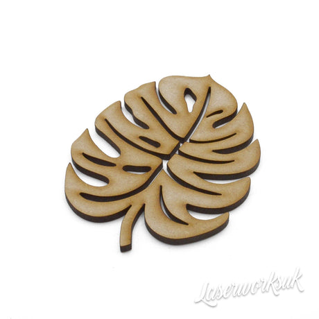 Tropical Leaf Shapes MDF Crafts Shapes - Laserworksuk