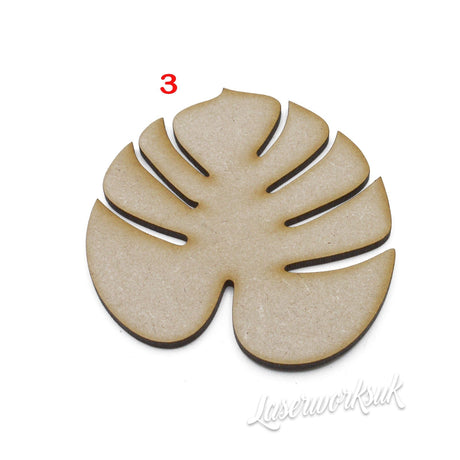 Tropical Leaves – Wooden MDF Crafts Shapes - Laserworksuk