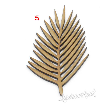 Tropical Leaves – Wooden MDF Crafts Shapes - Laserworksuk