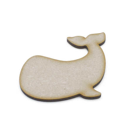 Whale MDF Craft Shape | Sea Aquatic Embellishments - LaserworksUK