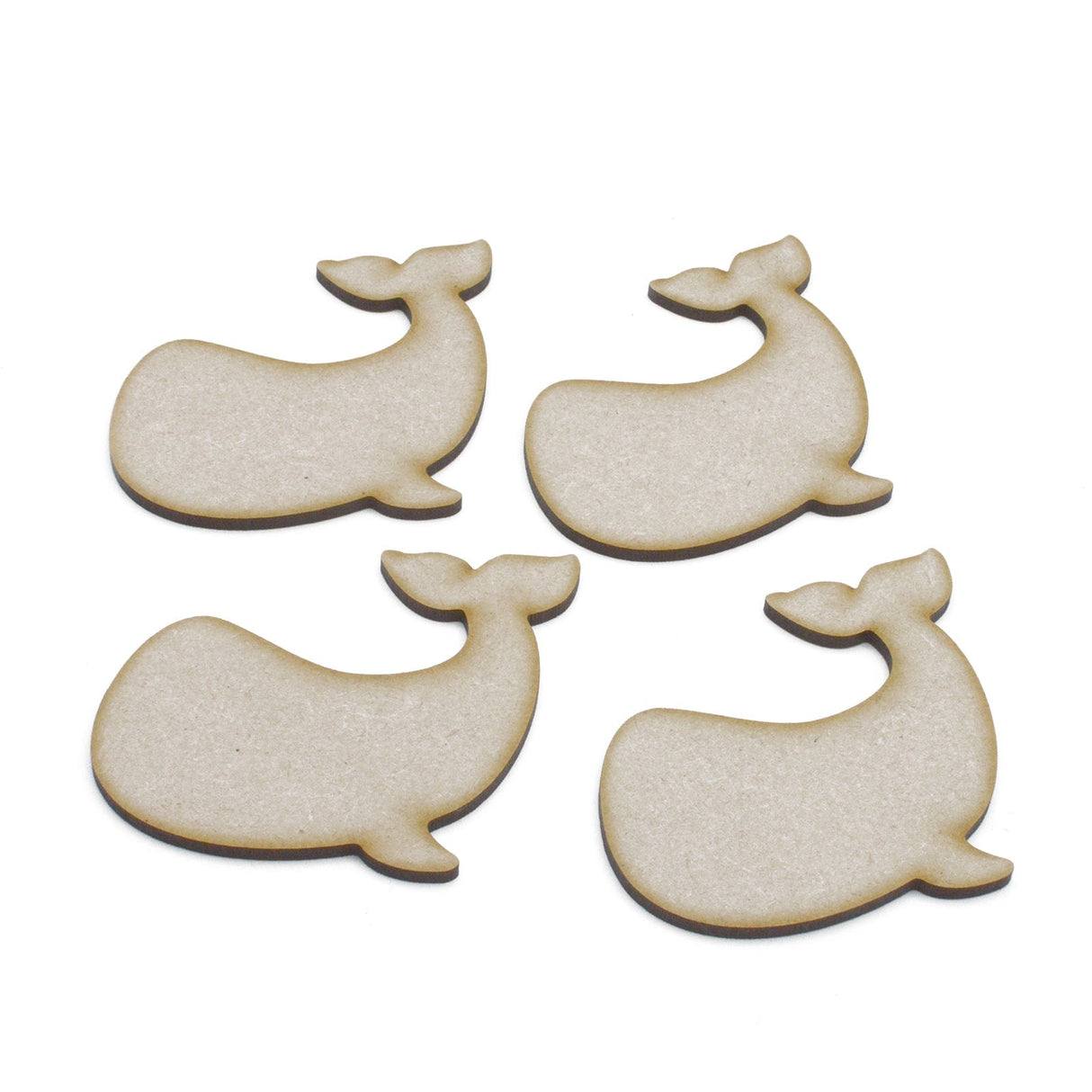 Whale MDF Craft Shape | Sea Aquatic Embellishments - LaserworksUK