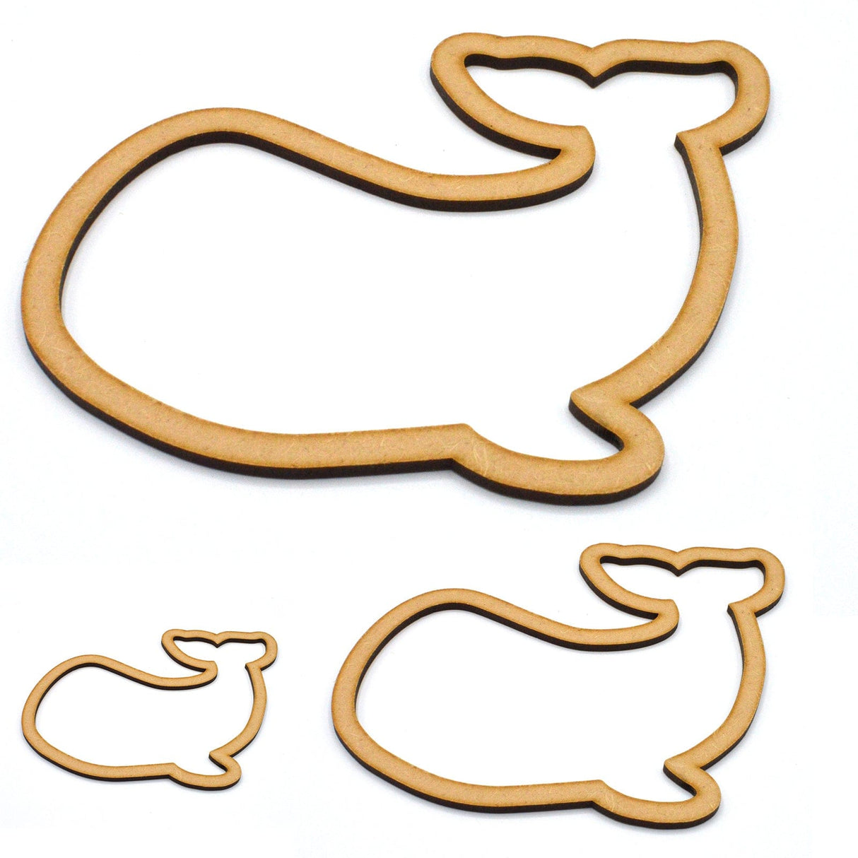 Whale Outline Shapes – Nursery Decor – Childrens Bedroom - LaserworksUK