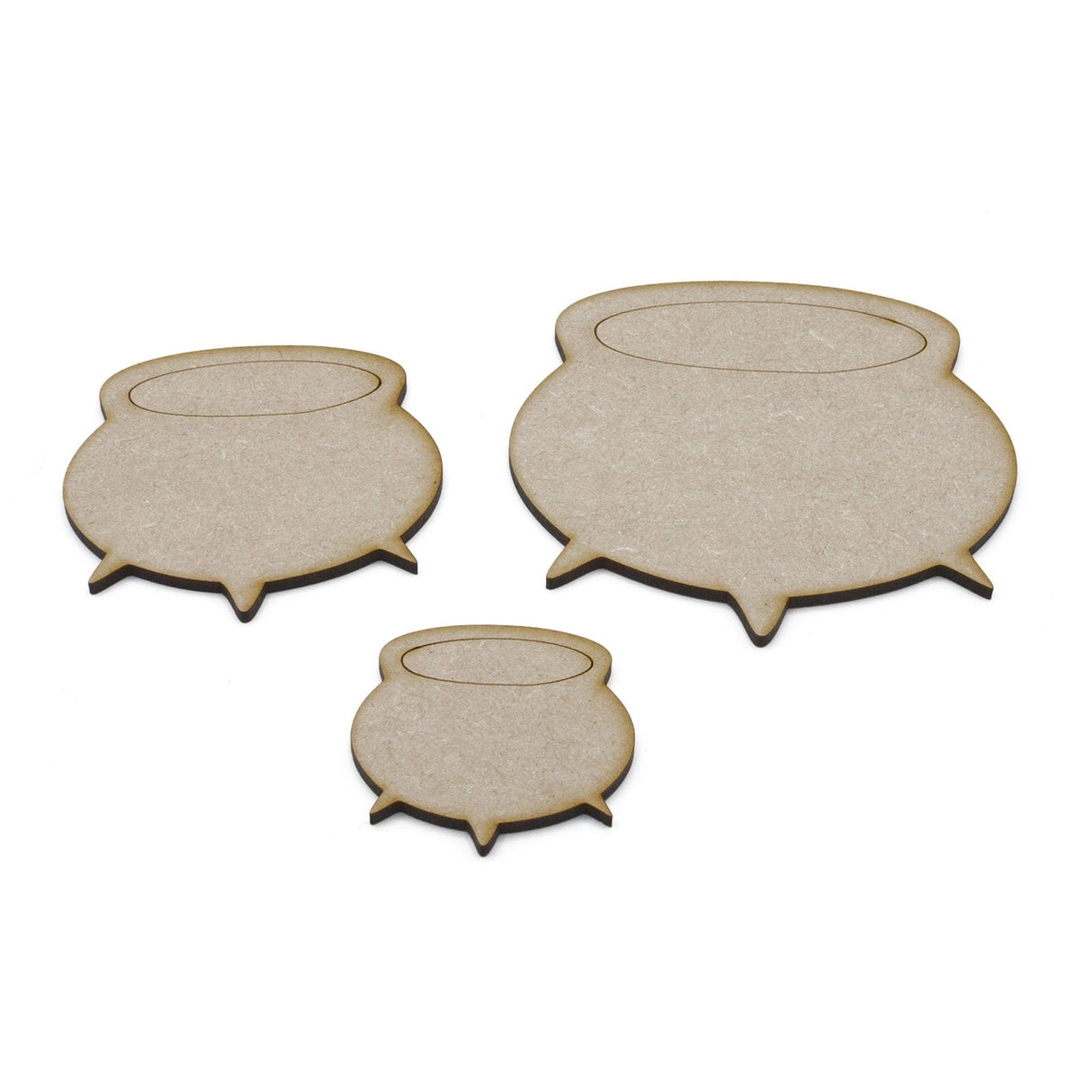 Witch Cauldron Halloween Craft Shapes - LaserworksUK