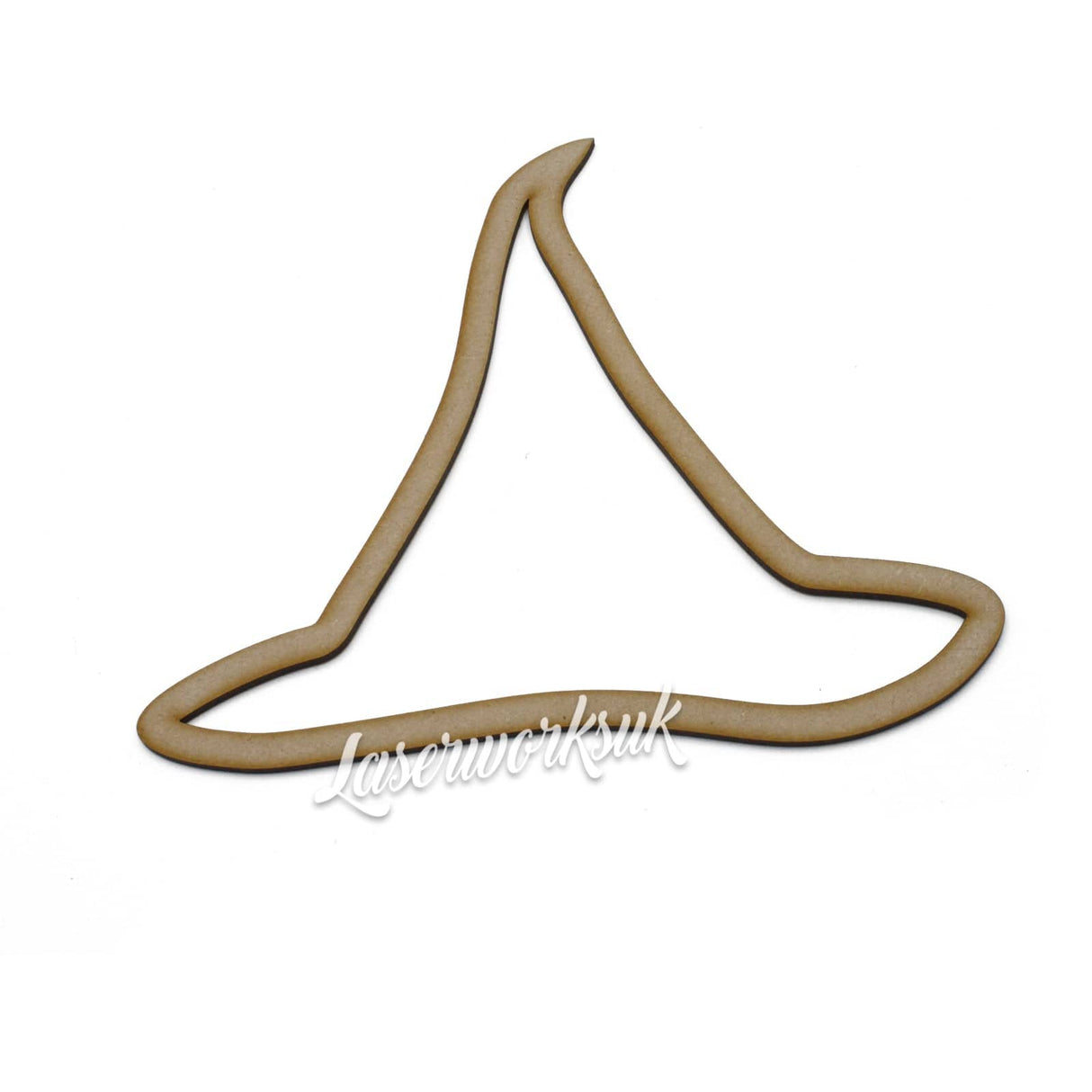 Witches Hat - Halloween Outline shape - LaserworksUK