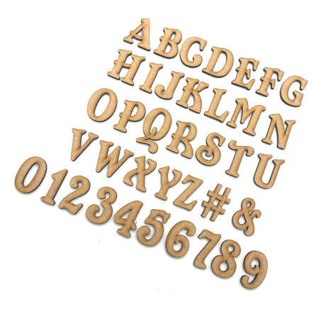 Wooden Alphabet Letter & Number 2cm - 40cm - Perfect Big Toy Box Letters F17 - LaserworksUK