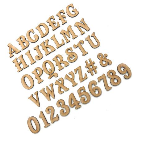 Wooden Alphabet Letter & Number 2cm - 40cm - Perfect Big Toy Box Letters F17 - LaserworksUK