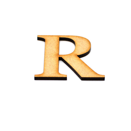 Wooden Letters - Large Small Georgia Bold 2cm-40cm - LaserworksUK