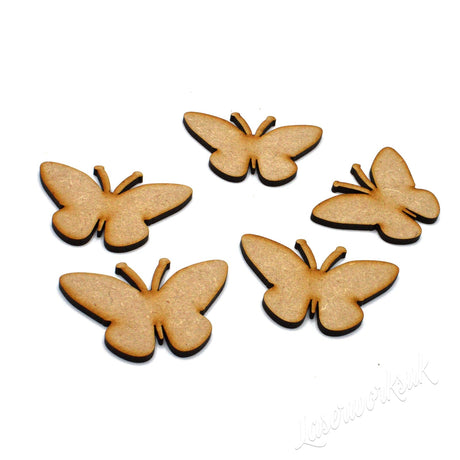 Wooden Butterfly Craft Shapes - LaserworksUK