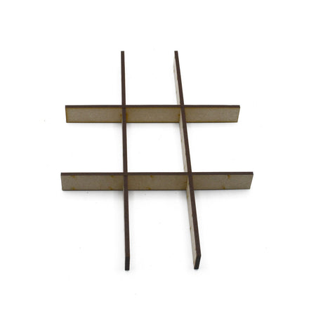 Wooden Dividers - Kraft Bead Box Dividers - Laserworksuk