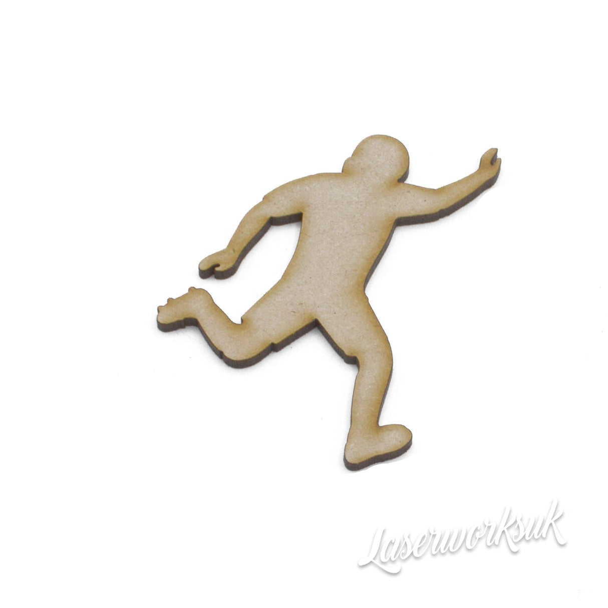 Wooden Footballer Boy and Girl - Craft Shapes - LaserworksUK