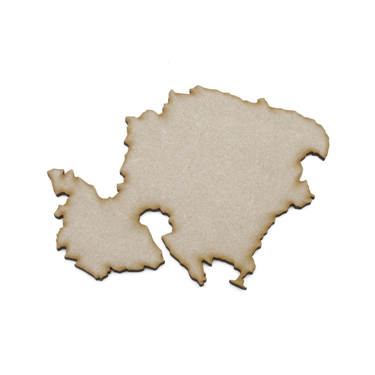 Wooden Hampshire county shapes - Map Outline Shape - LaserworksUK