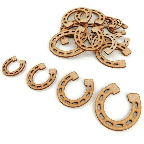 Wooden Horseshoe Shapes - MDF Craft Shapes - LaserworksUK