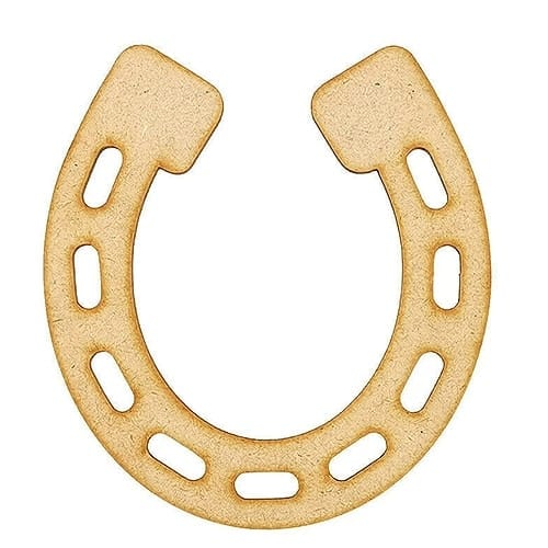 Wooden Horseshoe Shapes - MDF Craft Shapes - LaserworksUK