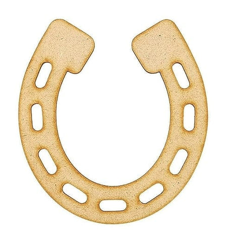 Wooden Horseshoe Shapes - MDF Craft Shapes - LaserworksUK