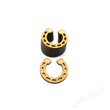 Wooden Horseshoe Shapes - MDF Craft Shapes - LaserworksUK
