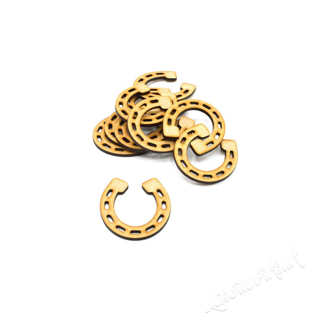 Wooden Horseshoe Shapes - MDF Craft Shapes - LaserworksUK