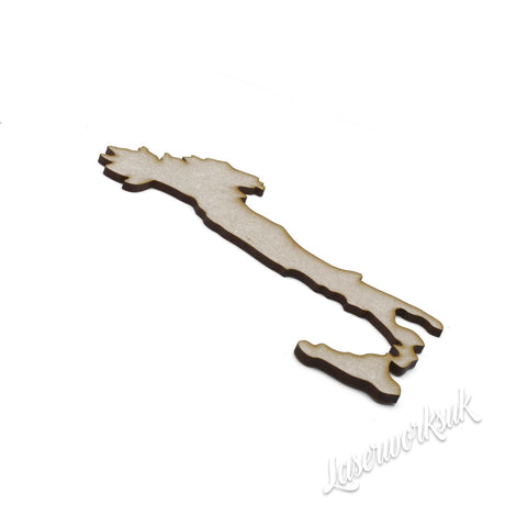 Wooden Italy Craft Maps - Italian Map Outline Shapes - LaserworksUK