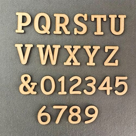Wooden Large Letters - Ideal For Toy Box Decor (F12) - LaserworksUK