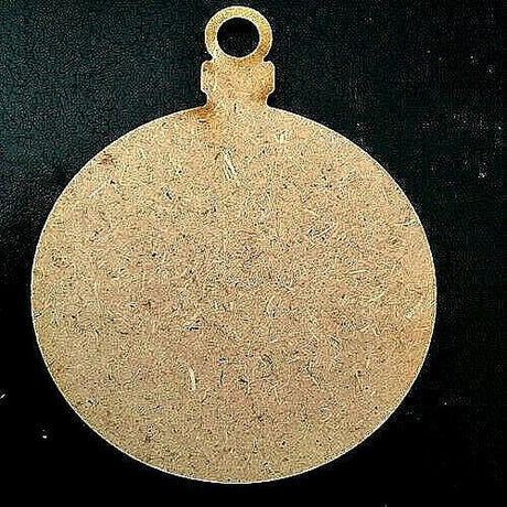 Wooden MDF Christmas Baubles Xmas Tree Decoration Tags - LaserworksUK