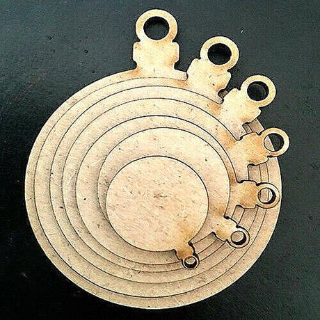 Wooden MDF Christmas Baubles Xmas Tree Decoration Tags - LaserworksUK
