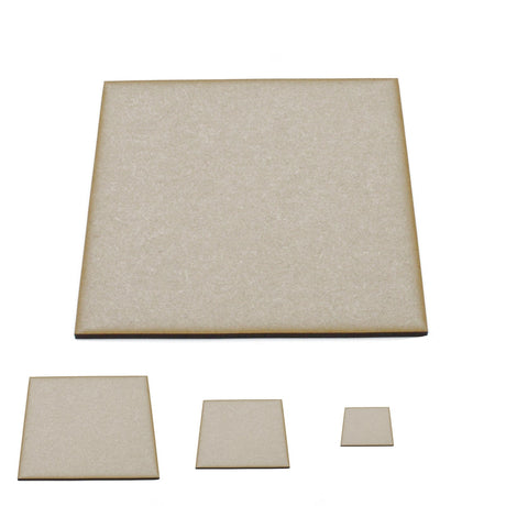 Wooden MDF Craft Square Shapes - LaserworksUK