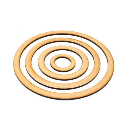 Wooden MDF Rings | Mobile Dreamcatcher - LaserworksUK