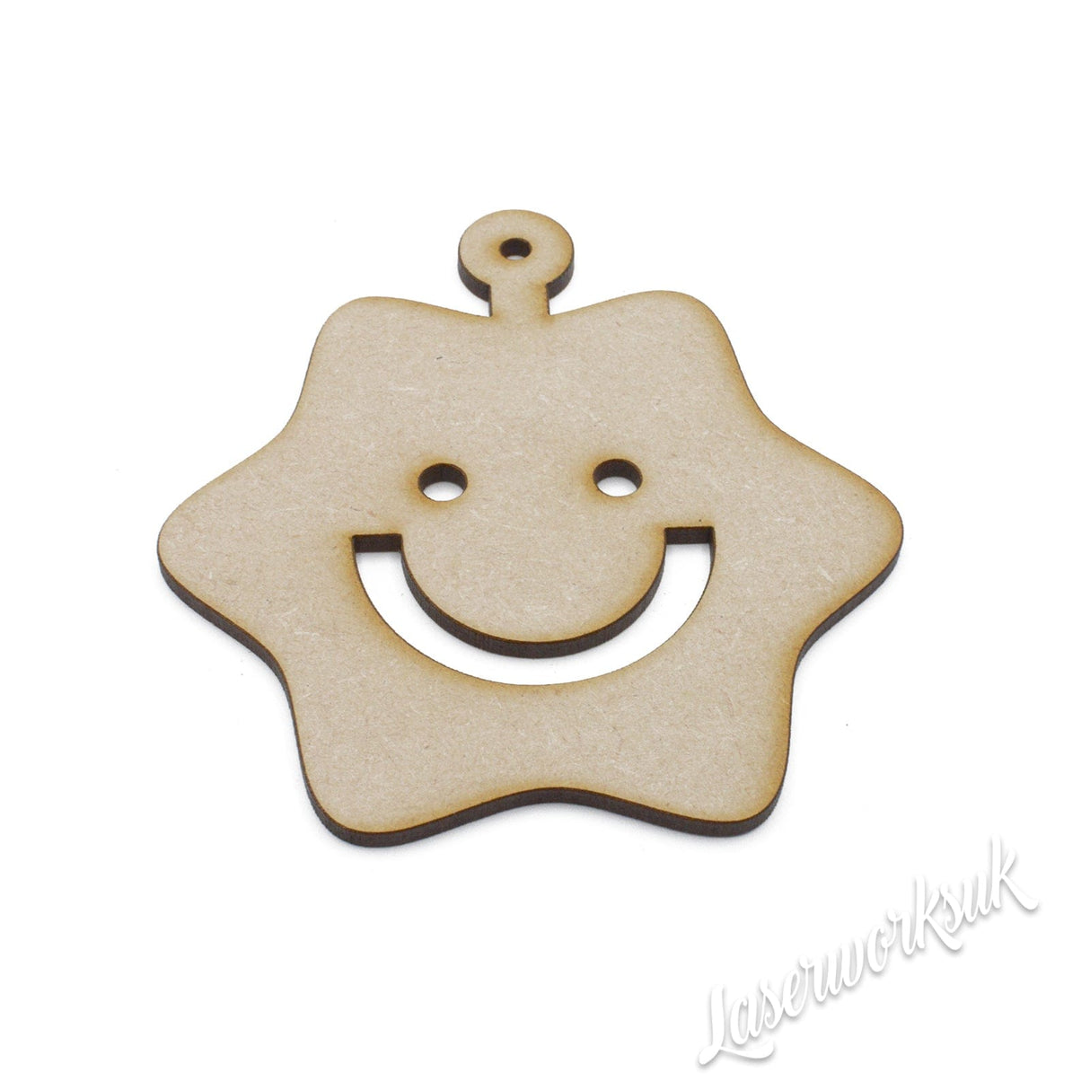 Wooden Nursery Star - MDF Mobile Hanging Craft Shapes - LaserworksUK