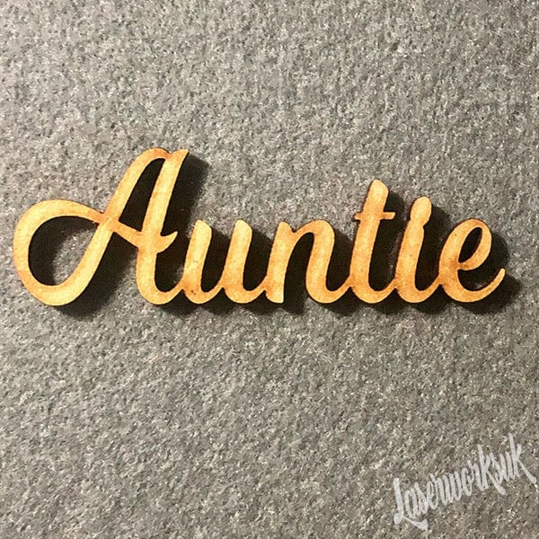 Wooden Script Words - Craft Names - Mum, Mummy, Mother, Mam, Mother - Laserworksuk