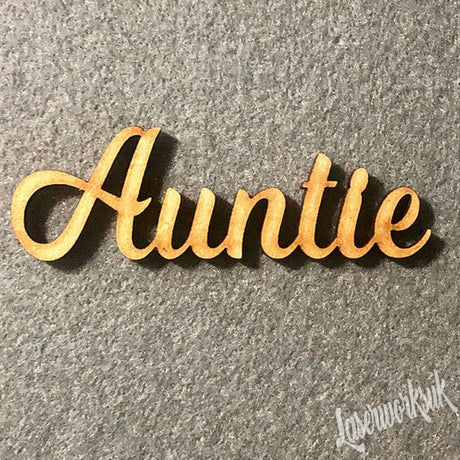 Wooden Script Words - Craft Names - Mum, Mummy, Mother, Mam, Mother - Laserworksuk